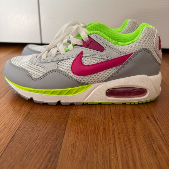 Nike Air Max Gray with Pink and Green Accents - Picture 1 of 4